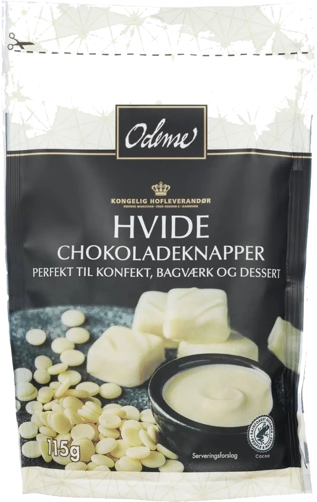 Hvite sjokoladeknapper