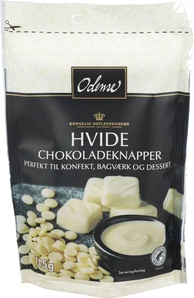 Hvite sjokoladeknapper