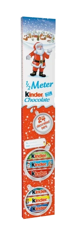 Kinder sjokolade 1/2 meter, 24x12,5 g