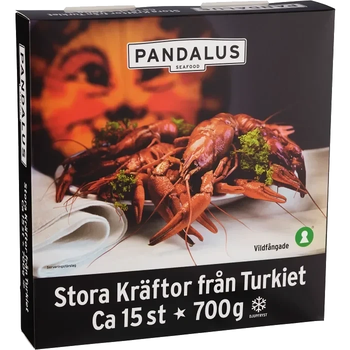 Kräftor 700g 15-p Pandalus
