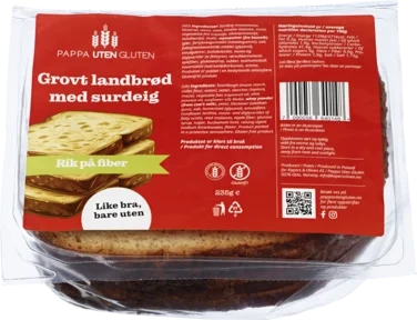 Glutenfri Grovt Landbrød med Surdeig