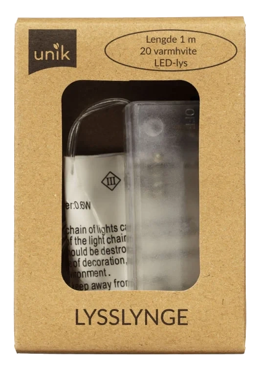 Lysslynge til Bord 20 Led-Lys 1m Unik