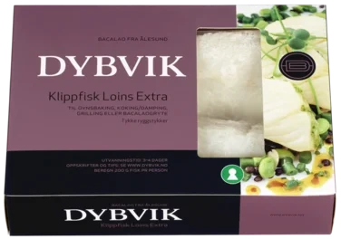 Klippfisk Loins Extra Håndskåret Dybvik