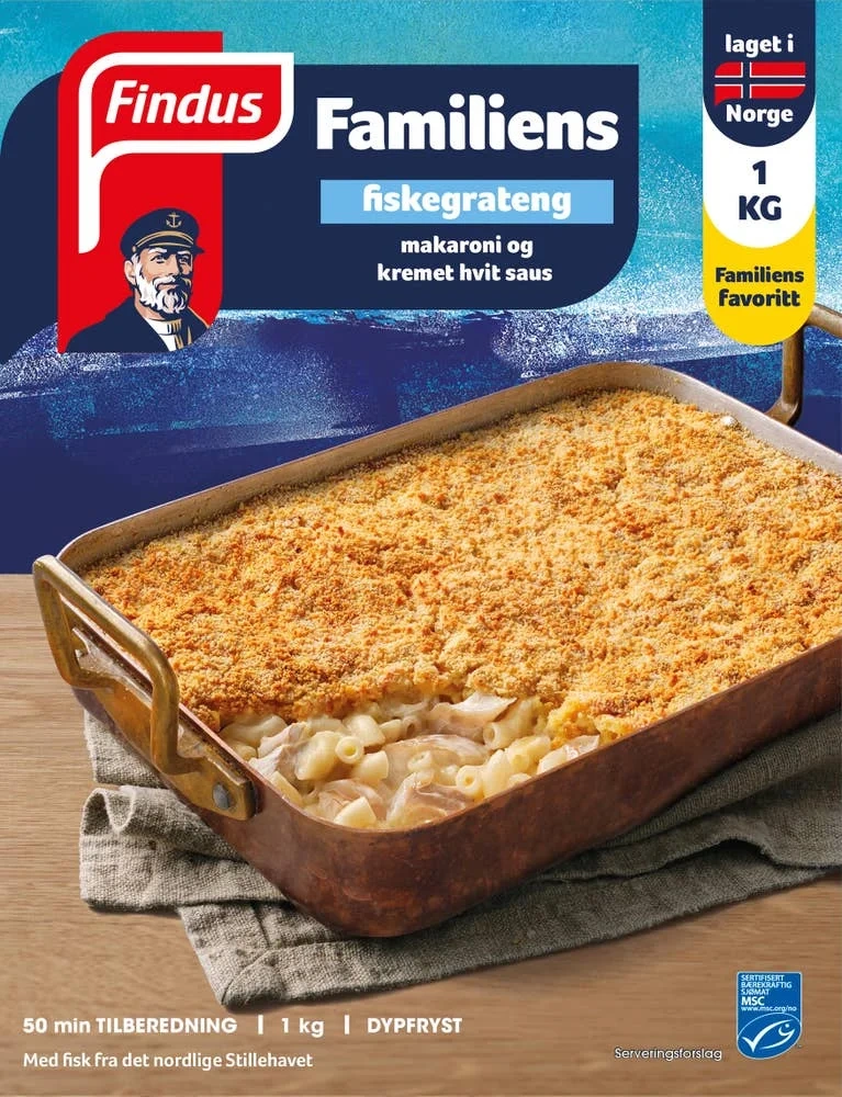 Familiens fiskegrateng