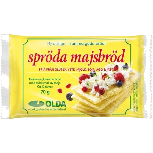 Sprøde Maisbrød Glutenfri Oldas
