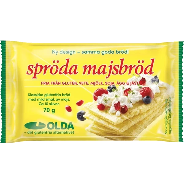 Sprøde Maisbrød Glutenfri Oldas
