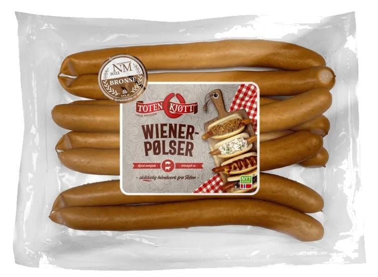 Wienerpølser 470g Toten Kjøtt