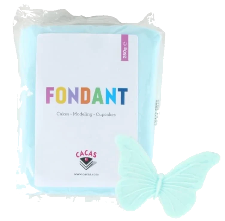 Fondant Baby Blå 250 g Cacas