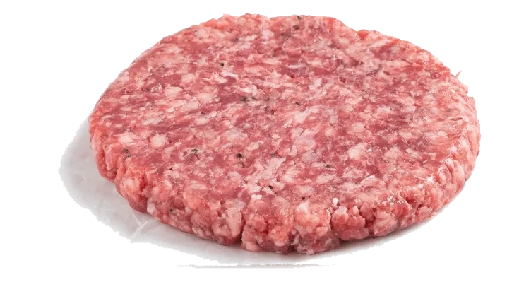 Angusburger m/Tørrsaltet Bacon ca 180g pr Kg