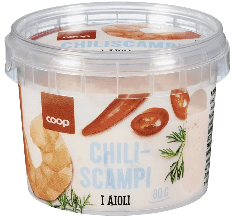 Chiliscampi i Aioli Coop 80g