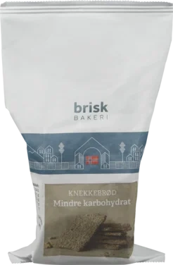Knekkebrød Glutenfri Mindre Karbohydrat 150 g Brisk Bakeri – Det Glutenfrie Bakeri