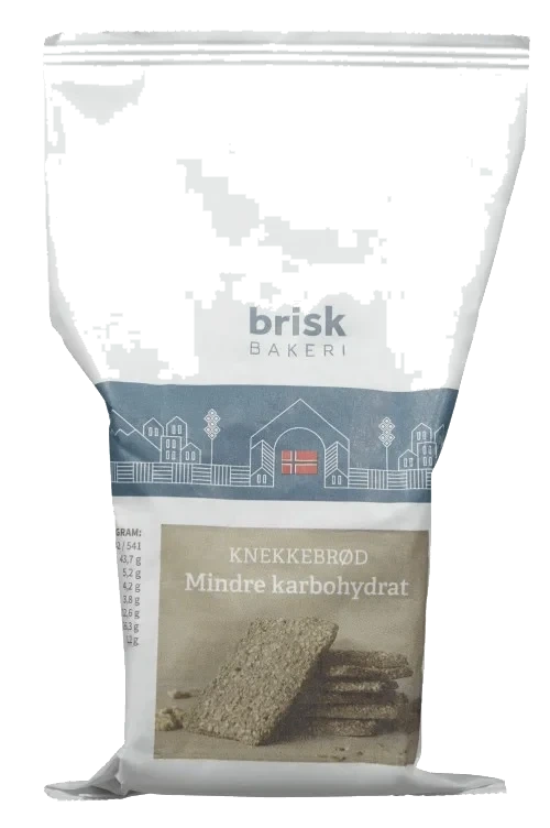 Knekkebrød Glutenfri Mindre Karbohydrat 150 g Brisk Bakeri – Det Glutenfrie Bakeri
