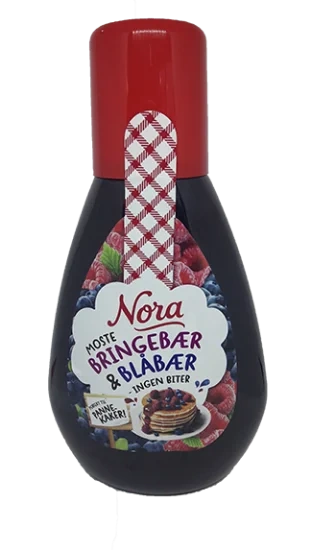 Nora Bringebær & Blåbær Syltetøy 420g