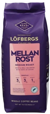 Kaffebønner 400 g Mellanrost Löfbergs