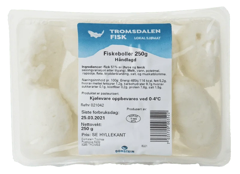 Fiskeboller 250g Tromsdalen