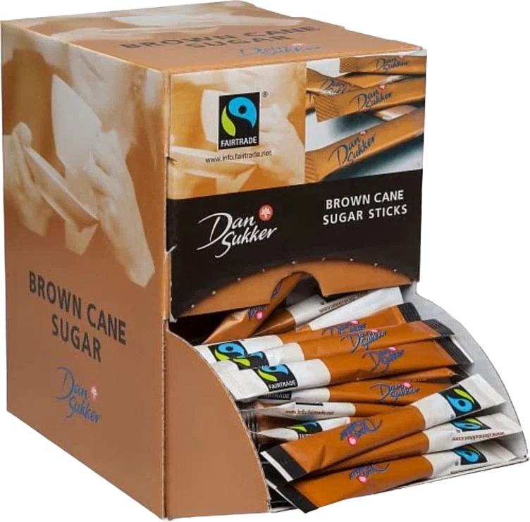 Sukker Sticks Brun 4g Dansukker