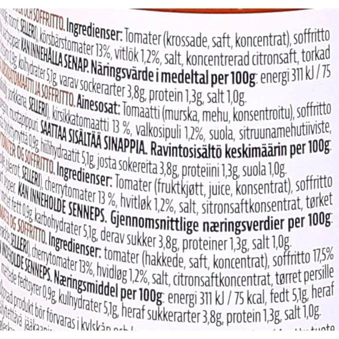 Pastasås Tradizionale 6-pack