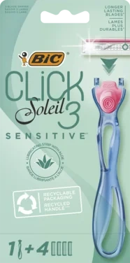 Bic Click Soleil 3 Sensitive-barberhøvler For Kvinner