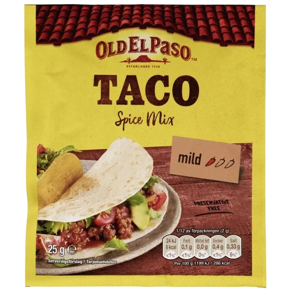 Taco Spice Mix 25g Old El Paso