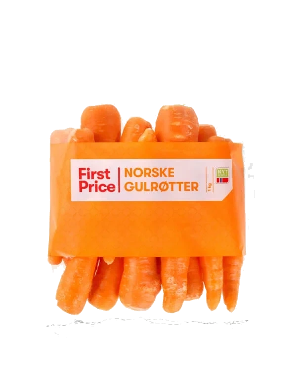 Gulrot 1kg pose First Price