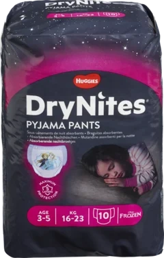 Drynites 3-5 År Nattbleier Girl Drynites