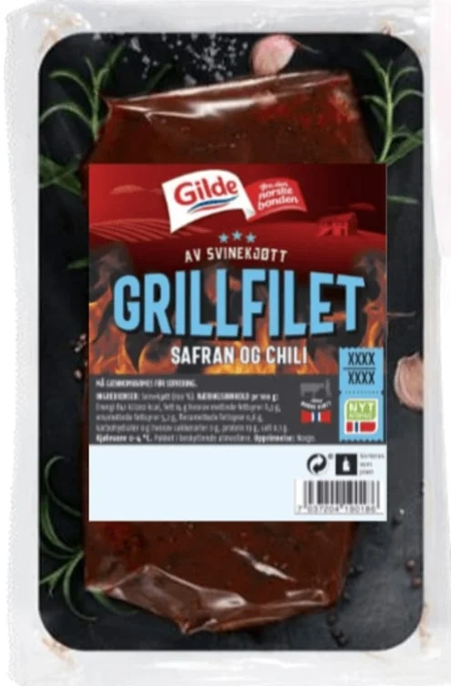 Svin Grillfilet Bbq 580g Gilde