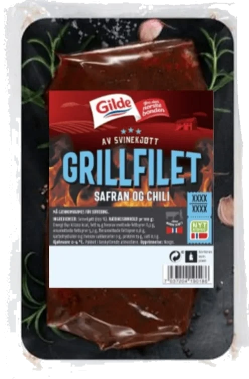 Svin Grillfilet Bbq 580g Gilde