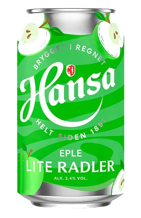 Hansa Lite Radler Eple 0,33l boks