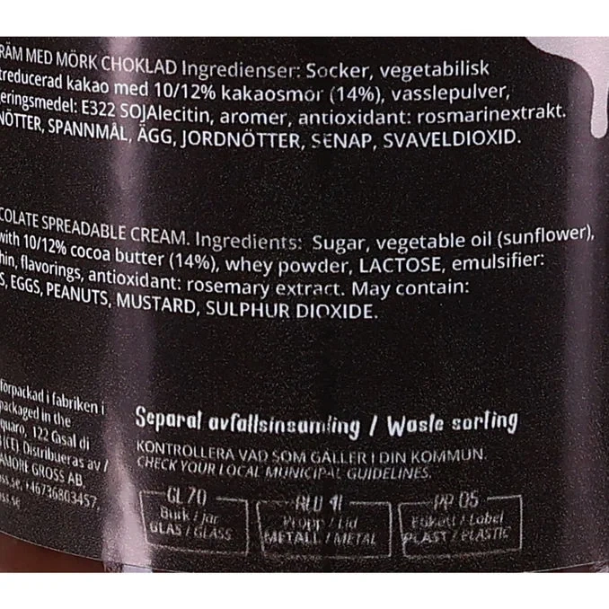 Mörk Choklad Kräm