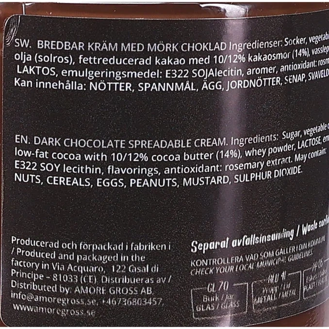 Mörk Choklad Kräm