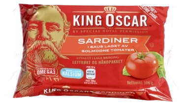 Sardiner Tomat 106g King Oscar