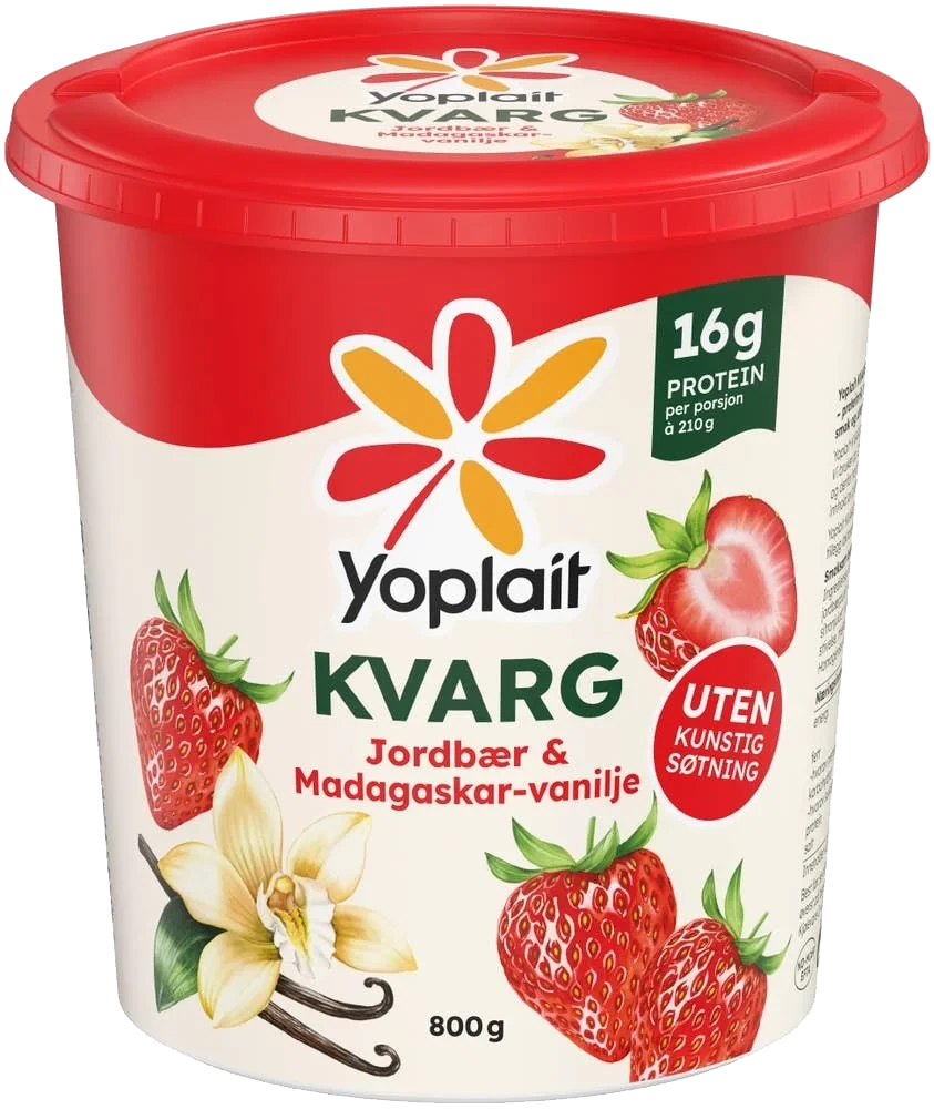 KVARG Jordbær og Madagaskar-vanilje
