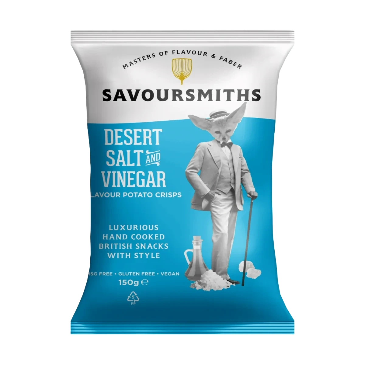 SAVOURSMITHS Desert Salt & Vinegar Potato Crisps 150 g