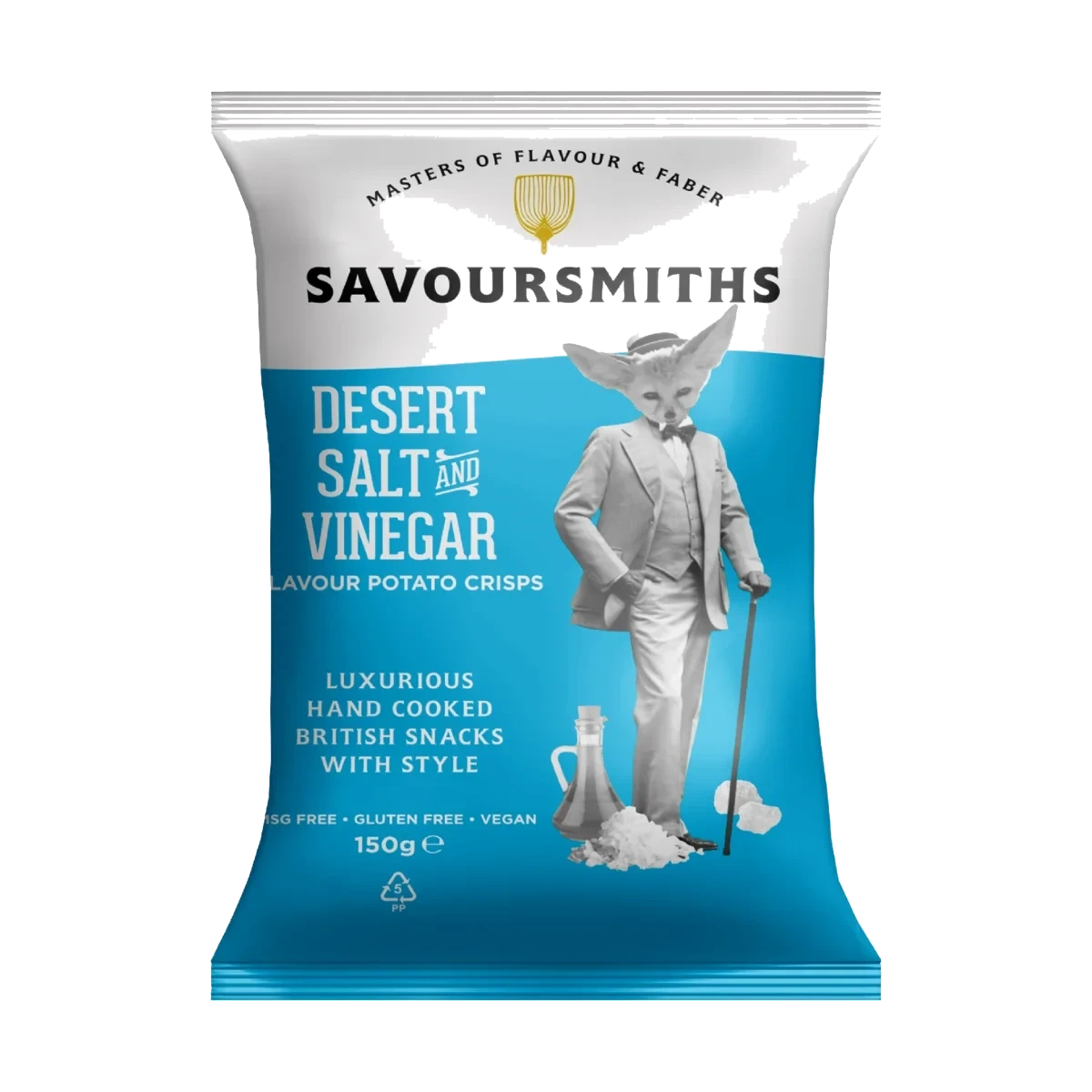 SAVOURSMITHS Desert Salt & Vinegar Potato Crisps 150 g