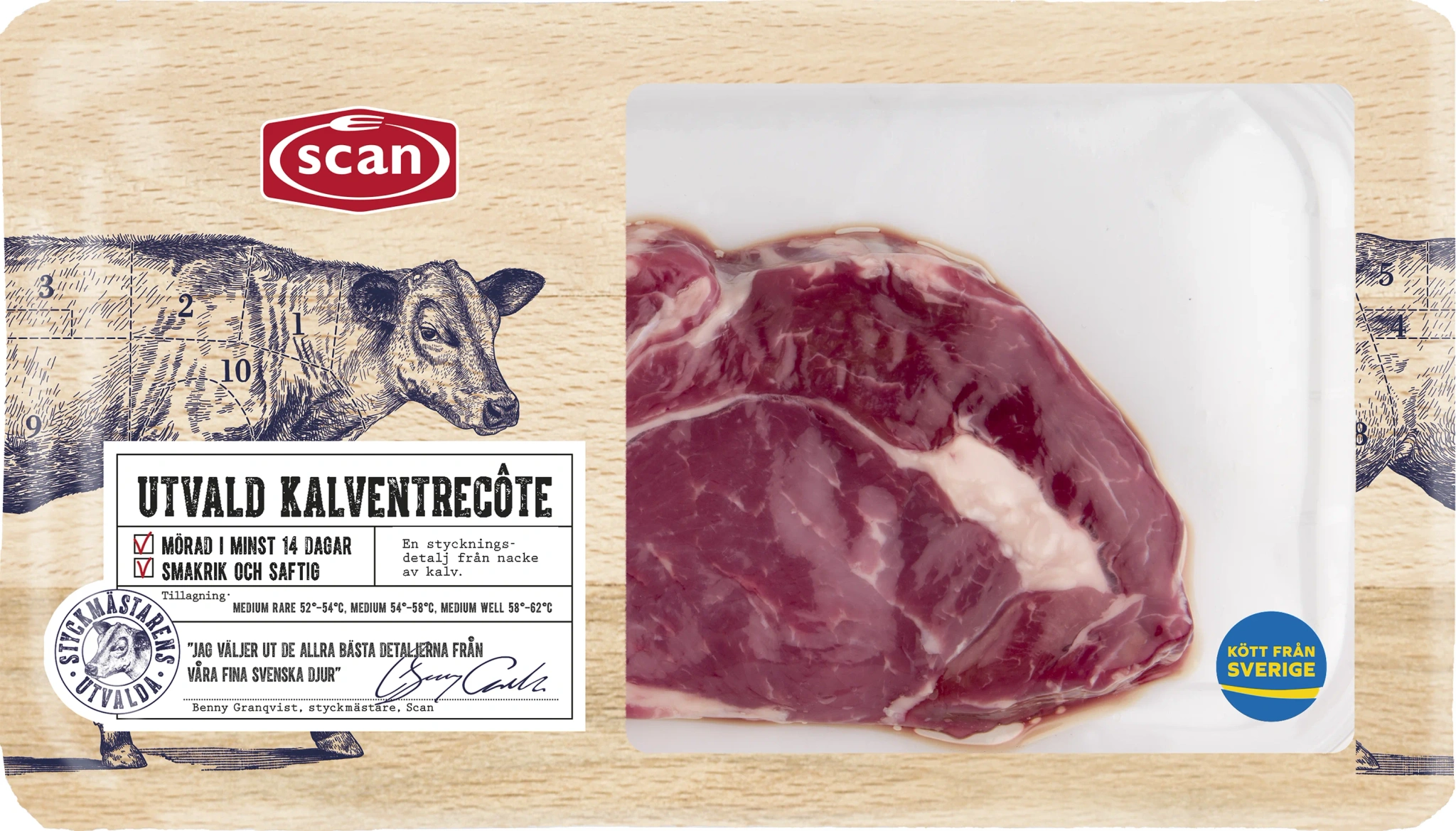 Kalventrecôte ca 210g Scan
