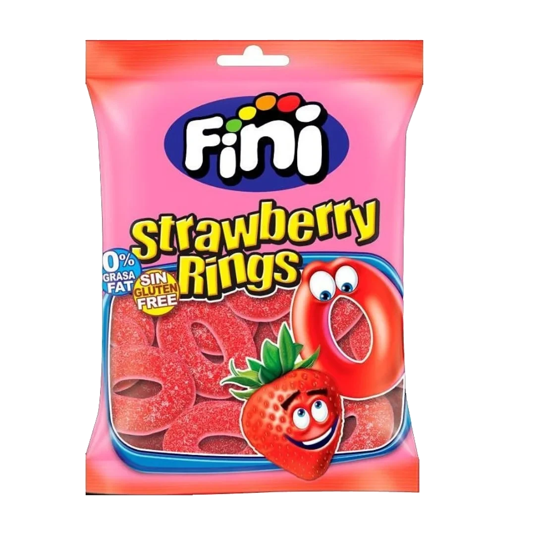 Fini Strawberry Rings 75 g