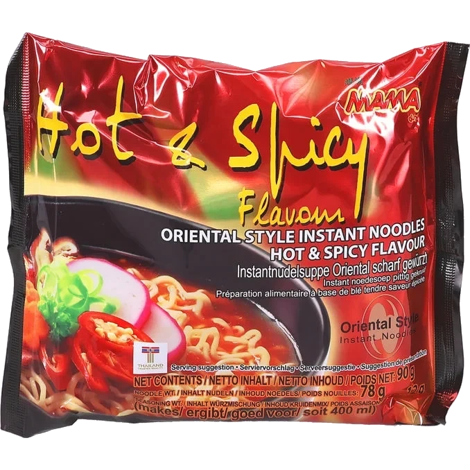 Snabbnudlar Hot & Spicy
