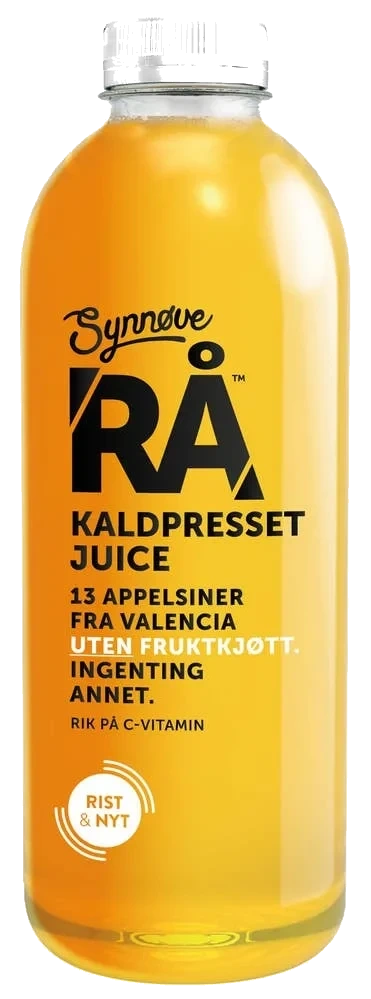 Rå Kaldpresset Appelsinjuice