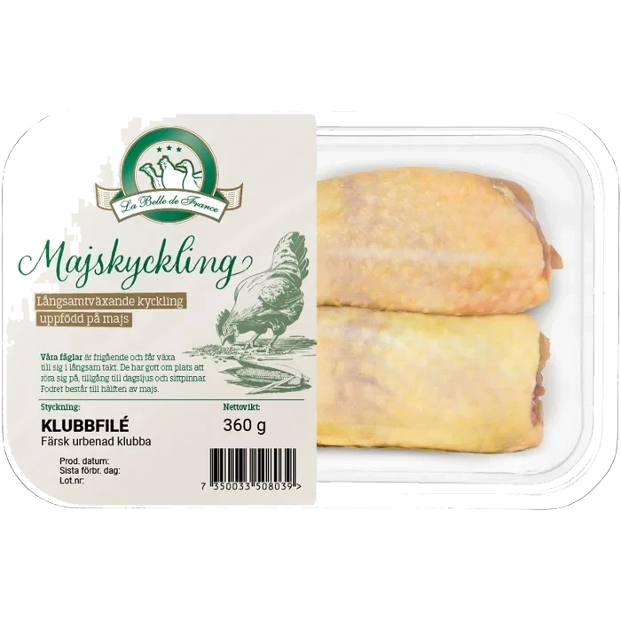 Majskyckling Klubbfilé Färsk 360g La belle de France