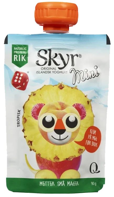 Skyr Mini Frukt&Bær 90g pose Q