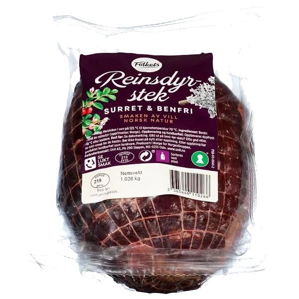 Reinsdyrstek Benfri Ca1kg Folkets