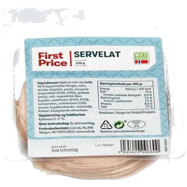 Servelat 250g First Price