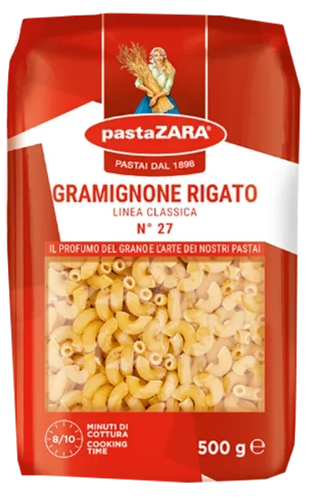 PastaZara Gramignone Rigato 500g