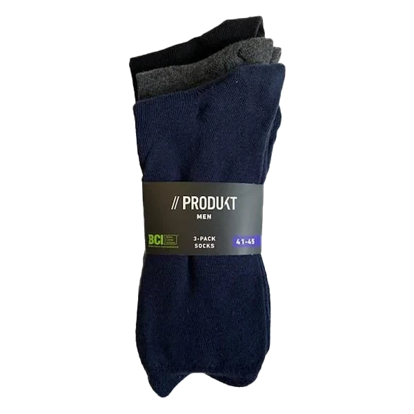 Socks 3-pack Navy/Grey/Black (41-45)