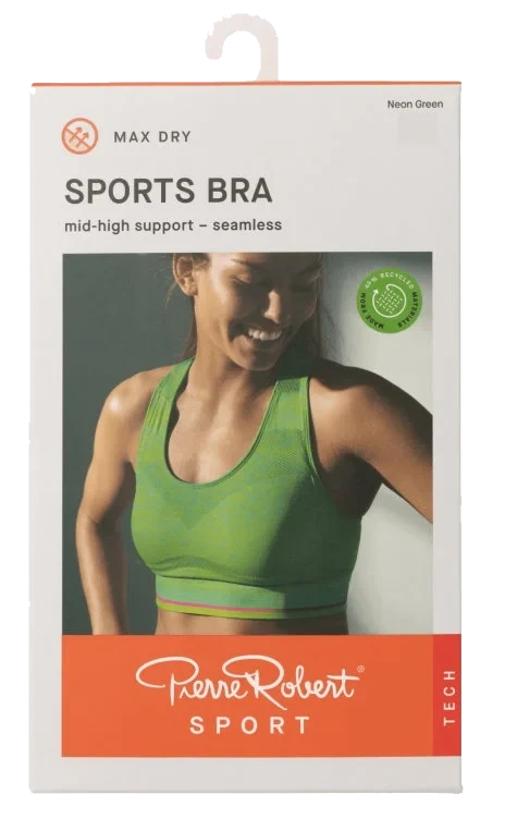 Sports Bra Mid-High Neon Xl Pierre-Robert