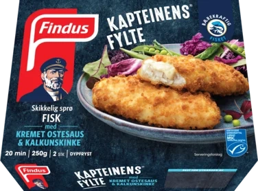 Kapteinens Fylte™ Kremet Ostesaus og Kalkunskinke