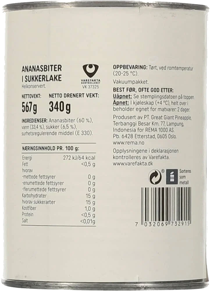 Ananas i biter