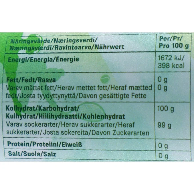Sockervadd Surt Äpple