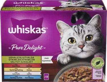 Whiskas Pure Delight 1+ Mixed Selection In Jelly