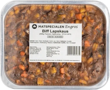 Biff Lapskaus, 2500g, Frossen, Matspecialen Engros